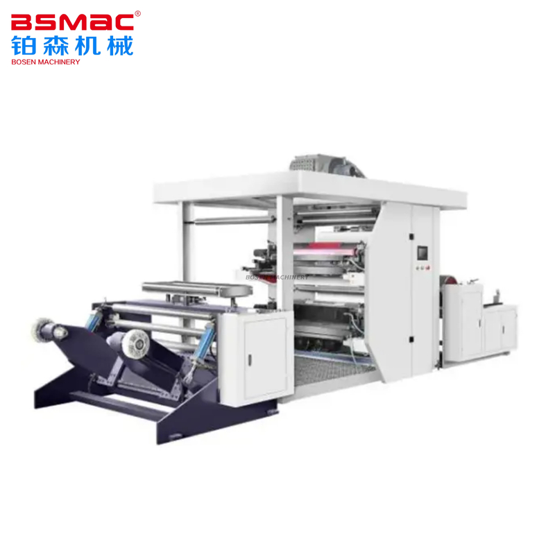 Máquina para fabricar bolsas de papel independiente con paquete de alimentos de 2 colores