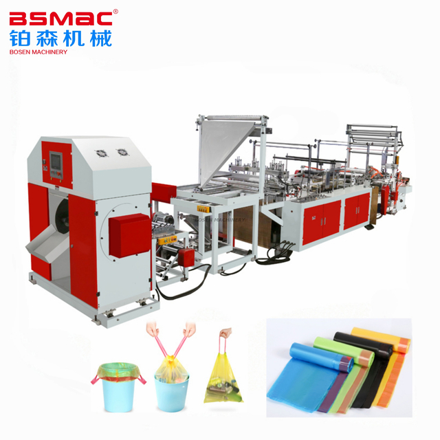 Máquina automática para fabricar bolsas de basura, corte y enrollado plegables, mantel de doble rollo, BS-GRA