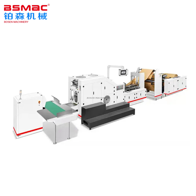 Máquina para fabricar bolsas de papel con fondo cuadrado de plástico de tamaño mini BSFD